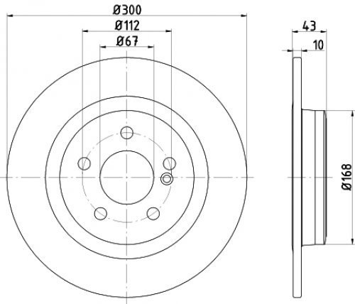 TMD Friction Services 92277503 Bremsscheibe, Anzahl 2
