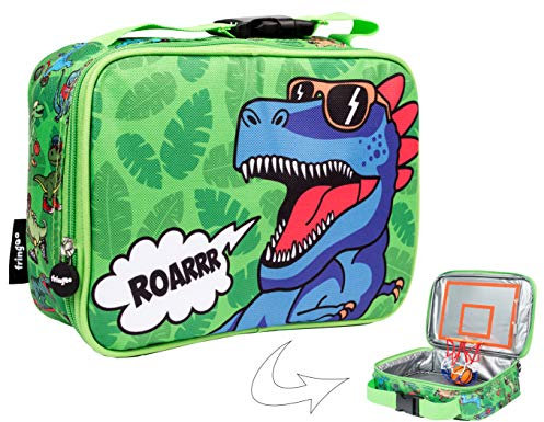 Fringoo Bolsa Almuerzo Niños Baloncesto Bolsa Térmica Aislamiento Refrigerante para Niños Bolsa para Merienda Guardería