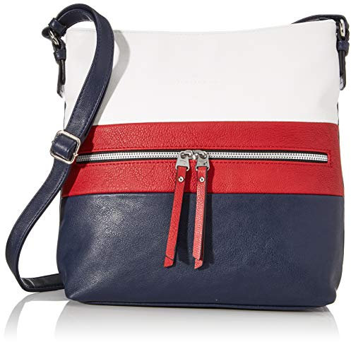 TOM TAILOR Ellen Damen Umhängetasche Crossbody Bag Groß Blau