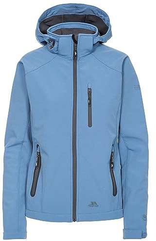 Trespass Womens Softshell Jacket Zip Off Hood with 3 Zips Bela II