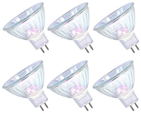 GMY MR16 Halogen Light Bulbs 50W 12V GU5.3 Spotlights for Ceiling Light Dimmable, 4000 Hours Extra Long Lifetime, 36° Beam Angle, 3000K Warm White, 2 Pin Base, Dichroic 6 Pack