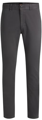 BOSS Mens Chino Slim Slim-fit Chinos in Stretch-Cotton Satin