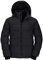 Wantdo Homme Veste Matelassée Manteau Chaud à Capuche d'hiver en Coton Classique Manteau d'Extérieur Coupe-Vent Veste d'Extérieur Décontractée Puffer Blouson Noir XL