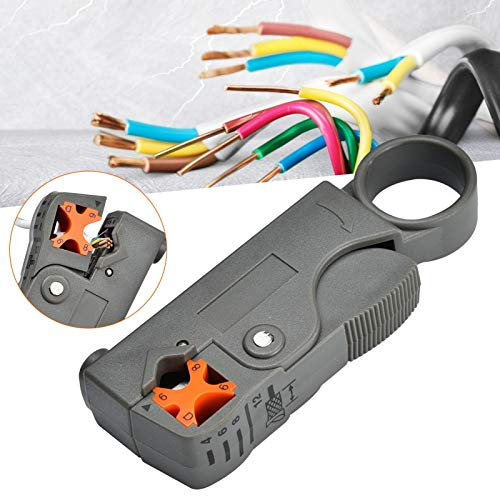 sunflowerany Datenkabel Abisolierer, Abisolierwerkzeug Für Koaxial- Und Datenkabel, Abisolier-Zange Zum Abisolieren Von Antennen-Kabel/TV-Kabel/Koaxial-Kabel/Netzwerk-Kabel/Ethernet Kabel