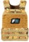 Force Fitness - Weighted Vest - Ultra-durable and Adjustable Straps - Includes Steel Weight Plates, Improves Workouts from Home or Gym (20kg, Tan Camo)