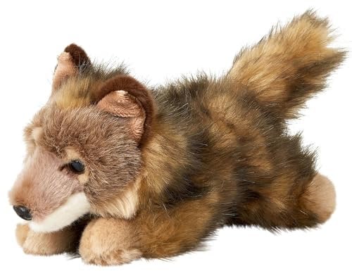 Uni-Toys - Wolf Junges, liegend - 24 cm (Länge) - Plüsch-Wolf - Plüschtier, Kuscheltier