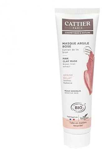 Cattier Maske aus Ton Rosa empfindliche Haut, 100 ml