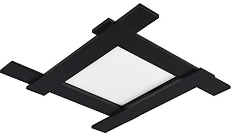 Trio Leuchten LED Deckenleuchte Belfast 675510532, Metall Schwarz matt, inkl. 4x 3.5 + 18 Watt LED, Switch Dimmer