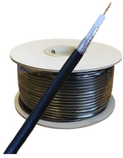 Low Loss Co-ax Cable - 100m Roll - RG59 CCTV Cable
