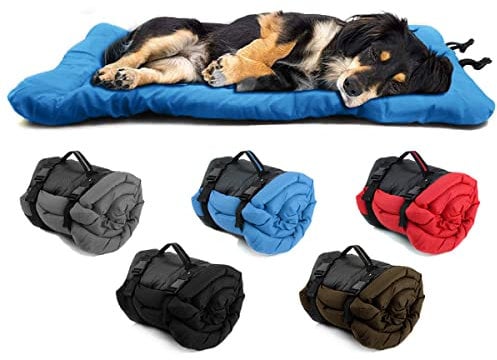 Senzkon wasserdichte Hundebett matratze, leicht zu reinigen, Rutschfester Boden, faltbar und zusammenrollbar, geeignet für Outdoor-Reisen und Camping, Auto, Hundekiste, Sofa, Boden 90 * 60cm