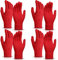 SATINIOR 4 Paare Magie Winter Handschuhe Unisex Dehnbar Stricken Fäustling Bulk Voll Finger Warmer Handschuh für Herren Damen Sports (Rot, über 18 Jahre)