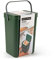 Perfetto Cubo de basura húmedo/residuos orgánicos para colgar – Col. Gino – 12 l – Verde Bosco