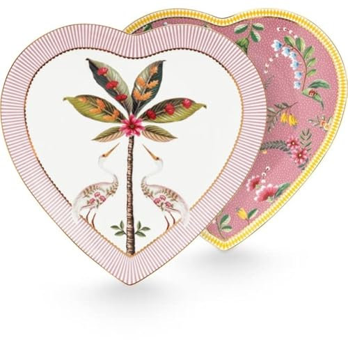 Pip Studio La Majorelle Herzformteller 21,5 cm Set2