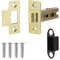Decoranddecor 3 Inch Tubular Mortice Latch for Internal Doors, Fire Rated (1 Pack, 57-76mm, Brass)