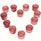 VOHO Rose Gold Tealight Candle Holder Set of 12, Vintage Tea Lights Candle Holder Bulk for Wedding Party Home Decor, Glass Candle Holders for Table Centerpiece(2'' x 1.4'' W/H)
