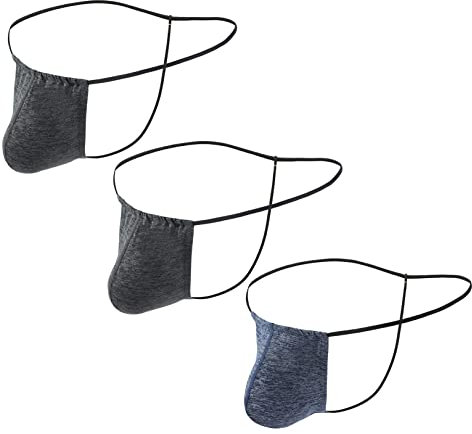 FEOYA 3 pcs G-String Homme Thong Sexy Slips Tanga Taille Basse sous-vêtement Respirant Confortable T-Back Thong Briefs B1 S