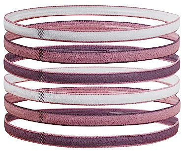Under Armour Damen Mini Headbands 6-Pack Haarreif, Pink Elixir/Misty Purple/Misty Purple, Einheitsgröße