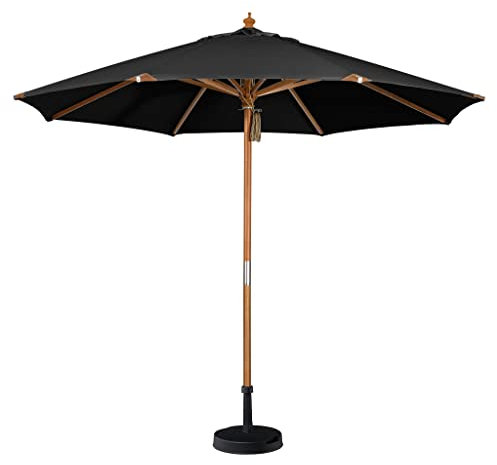 Harbour Lifestyle Styx 3m Deluxe Wooden Parasol in Black