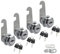 Bonhaer 4Pcs Keyed Cylinder Cam Locks Tool Box File Cabinet Desk Drawer with 8 Keys for Drawers, Lockers, Cupboards, Cabinets, Toolboxes, Door,Wardrobe