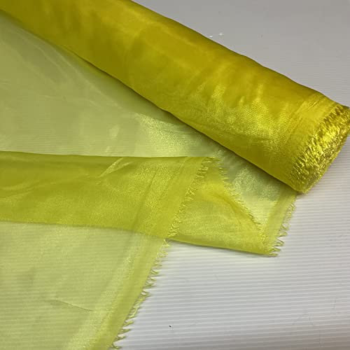 Confezione da 5 metri di tessuto in organza trasparente, leggero, tinta unita, per tende, matrimoni, fasce per sedie, larghezza 150 cm