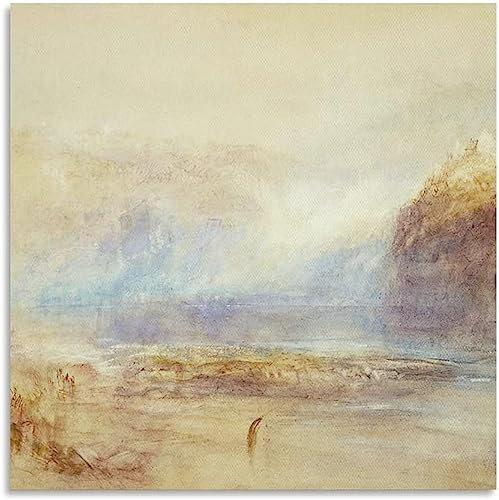 LVTFCO Famous Jmw Turner Poster Abstract Landscape Wall Art Jmw Turner Prints Jmw Turner Canvas Painting For Home Wall Decor Picture 50x50cmx1 No Frame