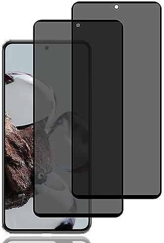 BCHKLAI Verre Trempé Anti-Espion pour Xiaomi 12T/Xiaomi 12T Pro [2 Pièces] | Protection D'écran Anti-Espion, Protecteur D'écran de Confidentialité, 9H Dureté, Anti-Rayures, Film de Protection Écran
