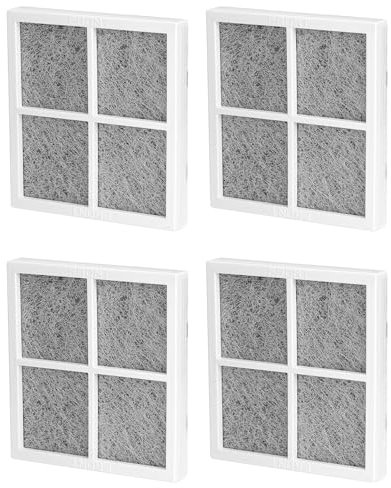 QWORK® 4PCS Filtre à Air de Réfrigérateur, Filtre Anti Odeur Compatibles avec Réfrigérateurs LG LT120F Série