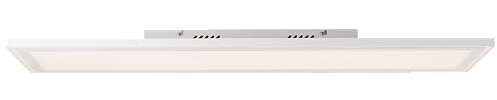 Lightbox LED Aufbaupaneel mit 100 x 25 cm - Wand und Decken Panel mit CCT Rahmen-Licht - dimmbar per Fernbedienung - Memory Funktion - 24 W - 2600 lm - 2700-6500 K - aus Metall/Kunststoff - in Weiß