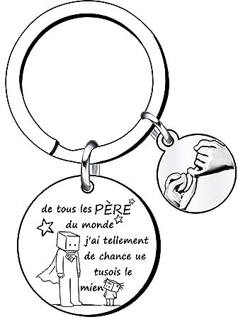 QTZXZX Cadeau de Papa Porte clés Papa Meilleur Papa Cadeau Papa, Porte-clefs Papa,Cadeau Baptême, Cadeau Homme,Porte-clés Hommes Cadeau de Fête des Pères, Cadeau Noel Papa (10)