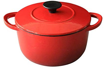 SUNMME Casserole en émail, cocotte en émail, poêle à ragoût Multifonction en Fonte antiadhésive, marmite à Soupe 16 cm, Mini Fond Plat Domestique