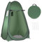 HOMASIS Pop up Duschzelt mit Tragetasche, tragbares Umkleidezelt Camping, Toilettenzelt mit Fenster & Aufbewahrungstasche, Duschkabine für Outdoor, 120 x 120 x 190 cm (Grün)