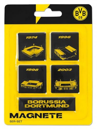 Dortmund Borussia Magnet 5er Set - Stadion - Kühlschrankmagnet BVB 09
