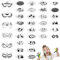 36stk Halloween-Schablonenset für Gesichtsbemalung, Wiederverwendbar Schablone für Gesichtsbemalung mit Maskenvorlagen Make-up-Schablonen aus Kunststoff für Kinder Erwachsene Feiertagsparty