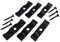 Black Turn Buttons with Screws 50mm (2 Inch) for Shed Doors, Gates, Rabbit Hutches, Cabinets, Durable Metal Thumb Catches -Pack of 6