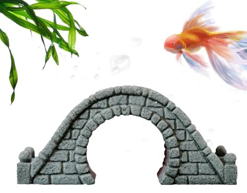 Aquarium Arch Bridge, Garden Decoration Arch, Fish Tank Landscape Decor, Aquarium Ornament, Flower Decor Arch Bridge, Patio Lawn Decor, Landscape Decoration for Microland Scape Patio Lawn