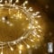 ANSIO® Christmas Lights 100 LED 4.5m Warm White Silver Wire Cluster Fairy Lights, Indoor Use Christmas Tree Lights for Christmas Decorations Garden & Party with Remote – USB Powered