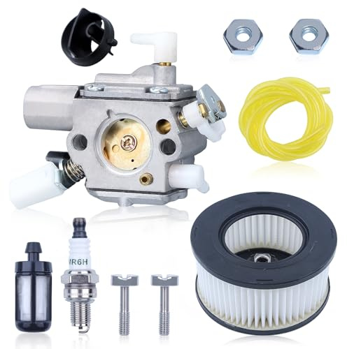 ADEFOL Vergaser mit Luftfilter, Zündkerze, Kraftstoffrohr, Schraube, Kraftstofffilter für Stihl MS231 MS241 MS251 MS231C MS241C MS251C MS251C (Primerbirnentyp) 1143 120 0611