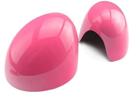 Spiegelkappe Für Mini Für One Für Cooper S Für Fließheck Für Cabrio R50 R52 R53 Auto Rückspiegelabdeckungen Dekoration Autoaufkleber Auto Spiegelkappen(PINK,Left-Hand Drive)