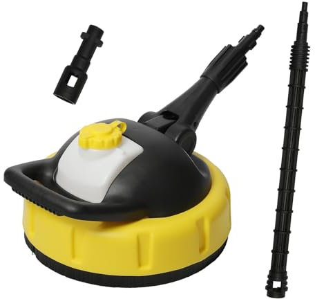 Spazzola rotante, spazzola rotante flessibile per idropulitrice Karcher K2-K7, pulitore per terrazze, spazzola per idropulitrice ad alta pressione rotante a manico lungo, per corsi, vialetti (B)