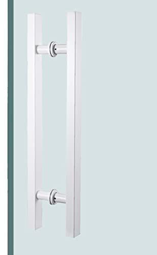 Tirador de puerta de cristal moderno y comercial, resistente, 30 cm, para exteriores y oficina, elegante hardware de entrada de tienda