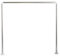 BASTONE PER TENDA DOCCIA 3 LATI IN ACCIAIO INOX Acciaio Inox 80x80x80 cm