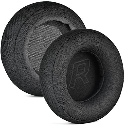 2er-Pack Ersatz-Ohrpolster für Sony MDR-V55/V500DJ Kopfhörer, atmungsaktives Fußballnetz-Mesh + hochdichter Memory-Schaum, geräuschisolierend, verbessert die Klangklarheit