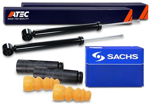 ATEC Germany 2x Stoßdämpfer + Staubschutzsatz hinten Hinterachse