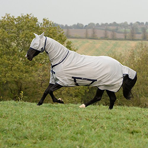 Bucas Freedom Pony Full Neck Fly Rug 3ft9 Silver