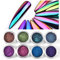 Shogpon Nagel Glitzer Super Glänzend Spiegel Chrom Glitter Funkeln Nagelpuder Maniküre Pigment - Ultra-funkelnder Optischer Chamäleon Zauberspiegel Pulver (8 Farben)