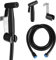 Pulverizador de Bidet de Acero Inoxidable Set de Baño Bidé de Ducha para Limpieza de Inodoros, Higiene Personal, Limpieza de Mascotas Negro