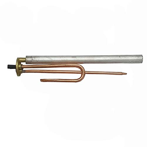 Resistencia termo TIPO COINTRA - CURVA COBRE - 1200W - 230V - L.280mm +-5mm + ANODO MAGNESIO 22X300 M8