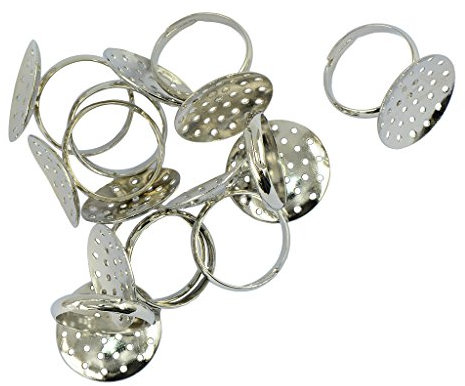 sharprepublic 10 Stü Versilbert Verstellbaren Ring Rohlinge Sieb Basis 20 Mm Ergebnisse