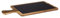 APS planche de service, 2-pcs, 55 x 12 cm, planche en bois rustique, planche à découper en bois d'acacia, planche en bois avec dessus en ardoise naturelle