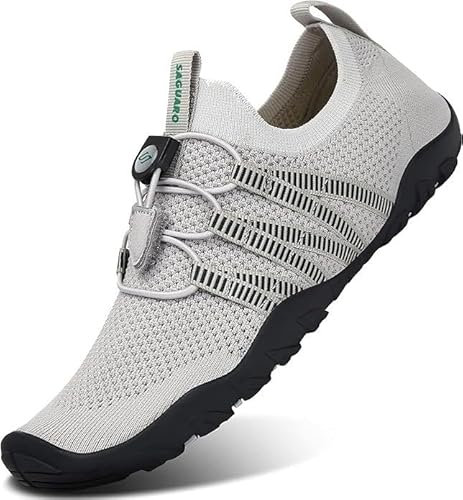SAGUARO Badeschuhe Herren Wasserschuhe Männer Strandschuhe Damen Aquaschuhe Neoprenschuhe rutschfeste Schwimmschuhe Streifen 44 EU